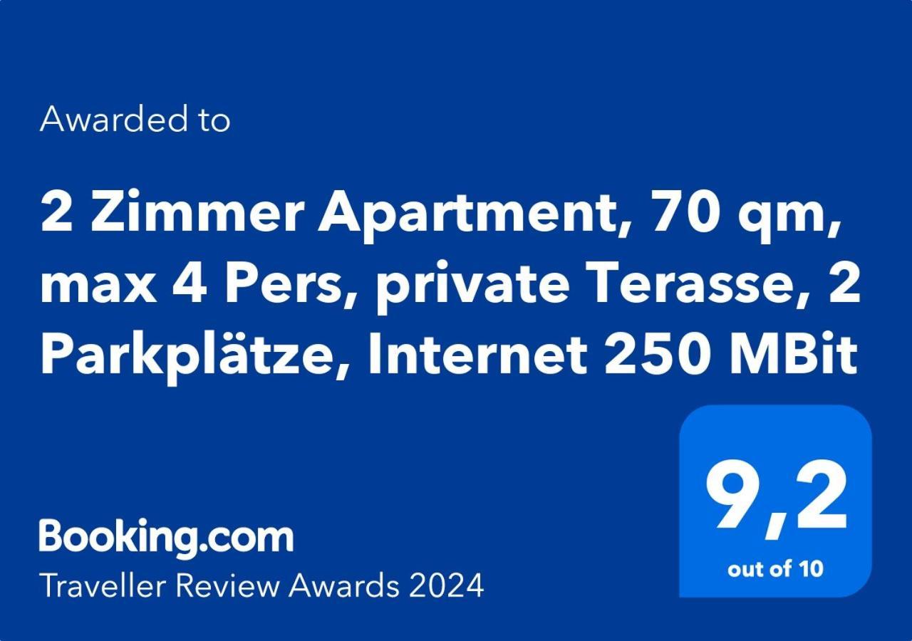 2 Zimmer Apartment, 70 Qm, Max 4 Pers, Private Terasse, 2 Parkplaetze, Internet 250 Mbit 가르트링겐 외부 사진